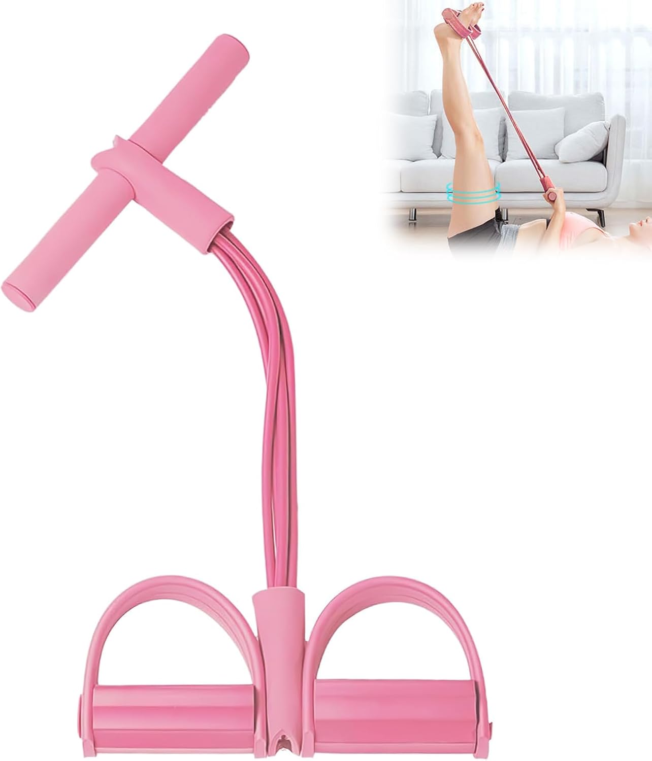 Yoga Pedal Puller Fitness Equipment - 피트니스 저항 밴드-4튜브 페달 발목 풀러,