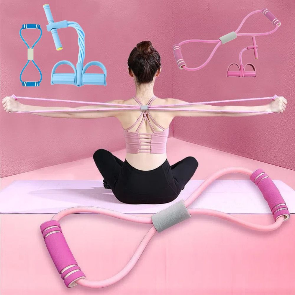 Yoga Pedal Puller Fitness Equipment - 6개 튜브형 저항 밴드 세트 (폼