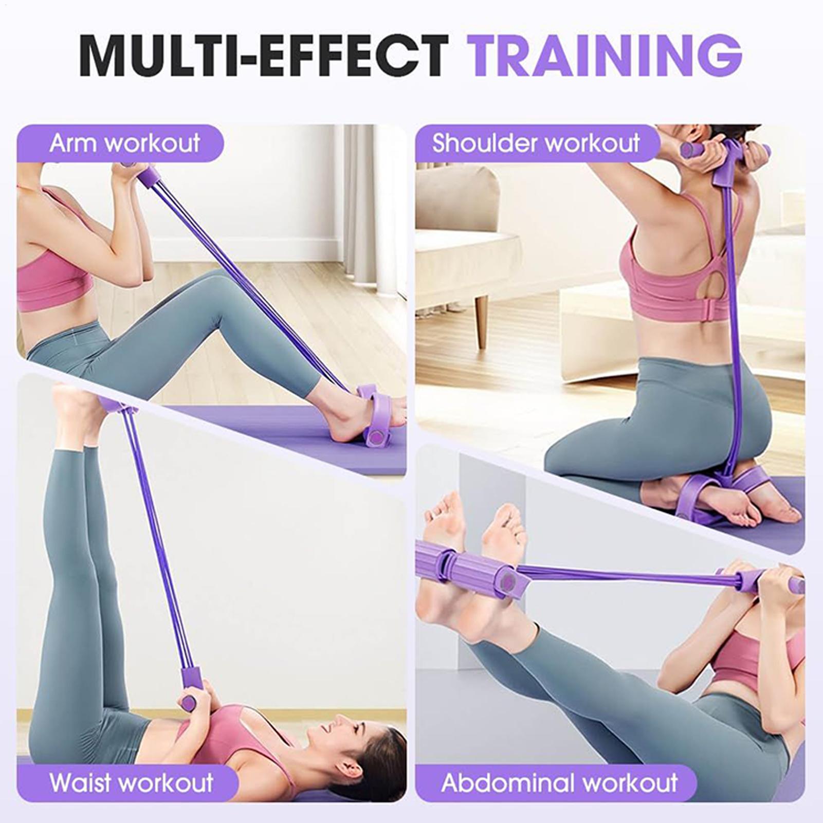 Yoga Pedal Puller Fitness Equipment - 저항 밴드 4 튜브 요가 페달
