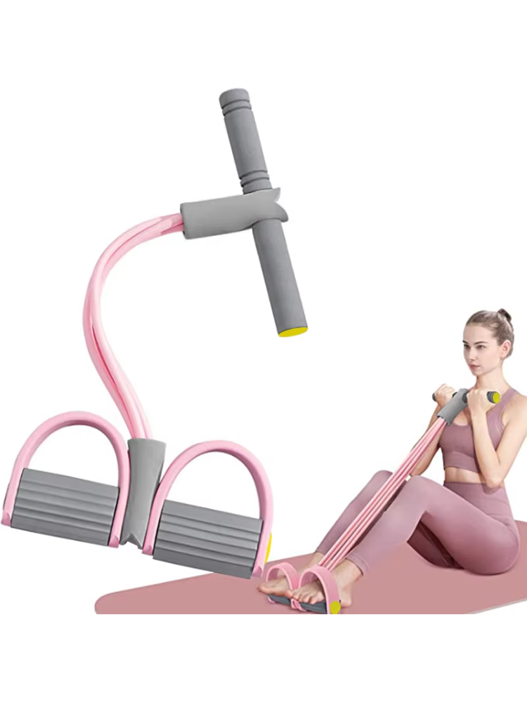 4튜브 요가 페달 풀러 저항 밴드 탄성 풀 로프 복부  - Yoga Pedal Puller Fitness Equipment 리뷰 및 가격
