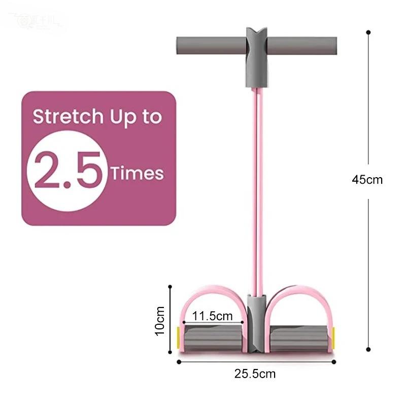 핫세일 4튜브 저항밴드 요가 페달 풀러 탄성 풀 로프  - Yoga Pedal Puller Fitness Equipment 리뷰 및 가격