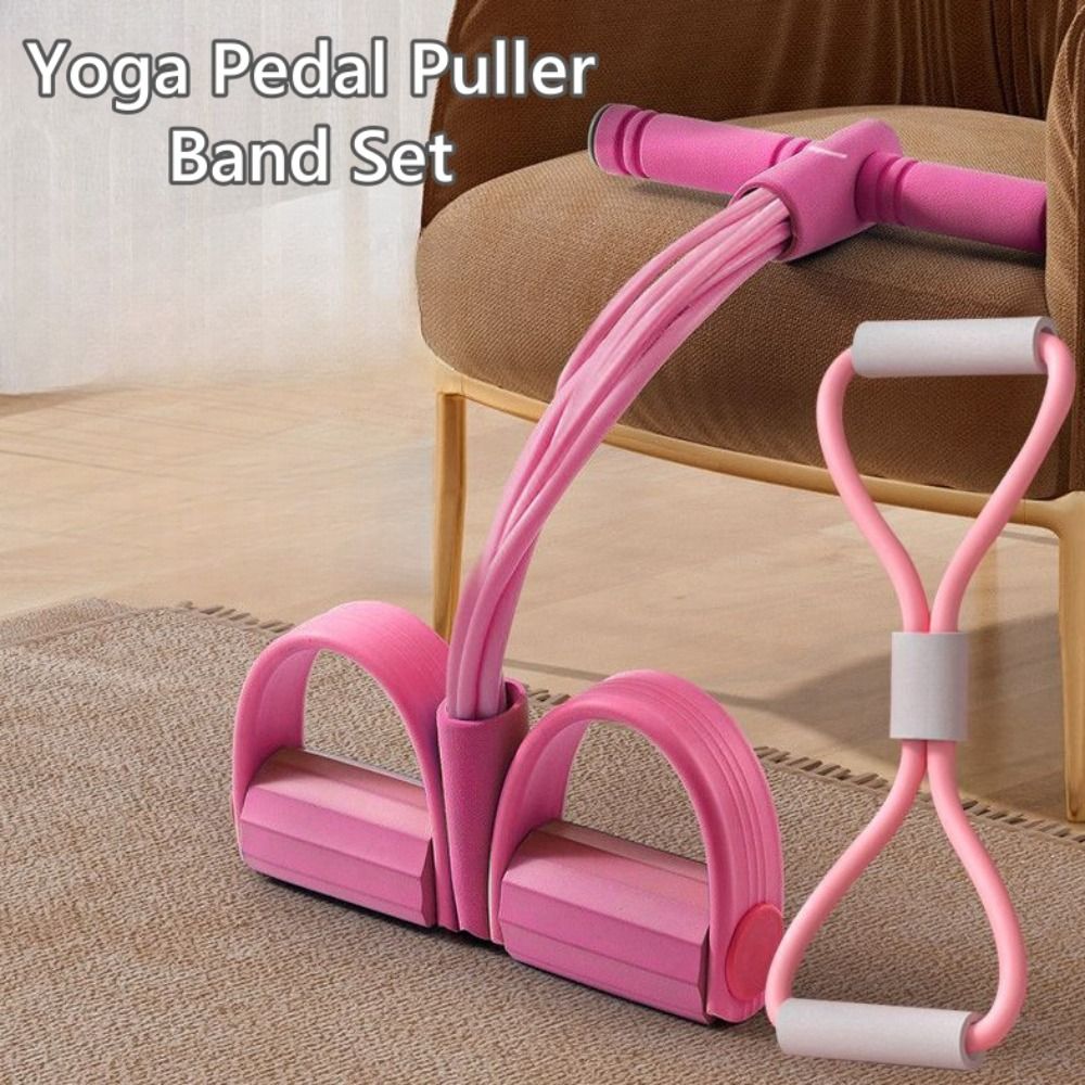 6개 튜브형 저항 밴드 세트 TPE 스포츠 홈 요가 탄 - Yoga Pedal Puller Fitness Equipment 리뷰 및 가격
