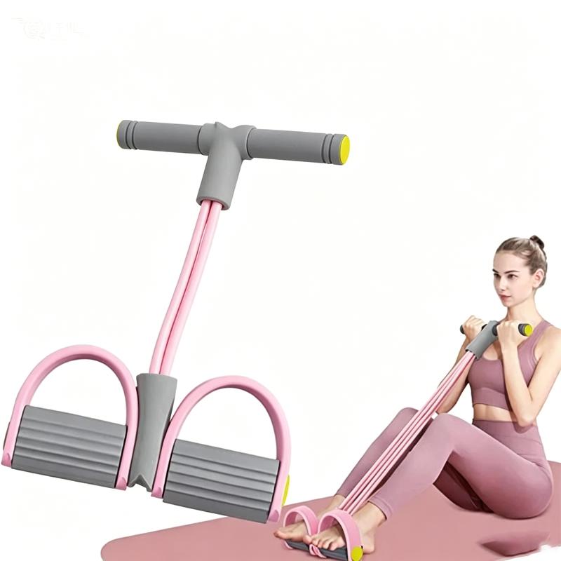 새로운 4-튜브 저항 밴드 요가 페달 풀러 탄성 풀 로 - Yoga Pedal Puller Fitness Equipment 리뷰 및 가격