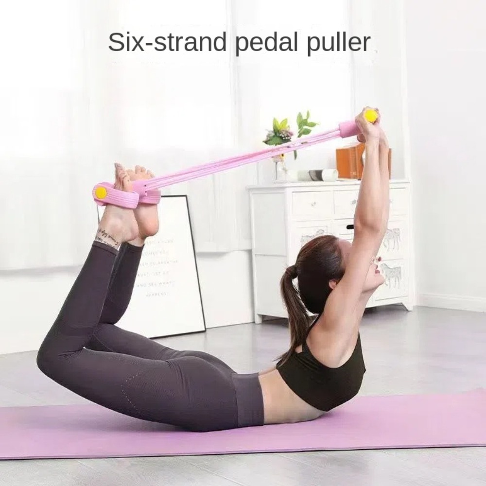 6튜브 저항 밴드 세트 TPE 스포츠 홈 요가 페달 풀 - Yoga Pedal Puller Fitness Equipment 리뷰 및 가격