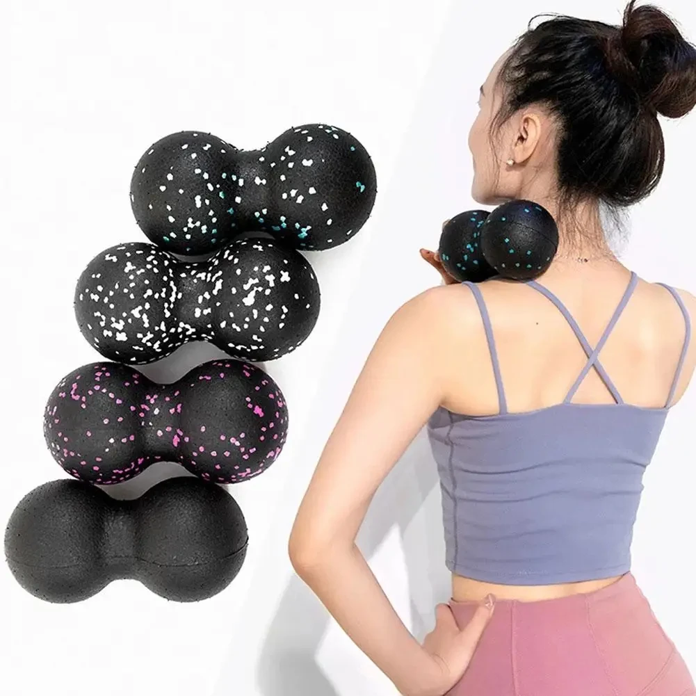 요가 마사지 롤러볼 피넛형 더블 라크로스 스파이키 근막 - Yoga Fitness Ball 리뷰 및 가격