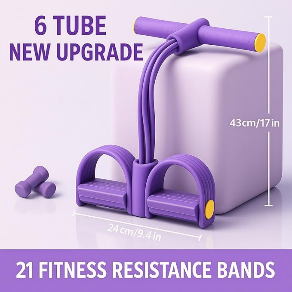 다기능 텐션 로프, 6튜브 탄성 요가 페달 풀러 저항  - Yoga Pedal Puller Fitness Equipment 리뷰 및 가격