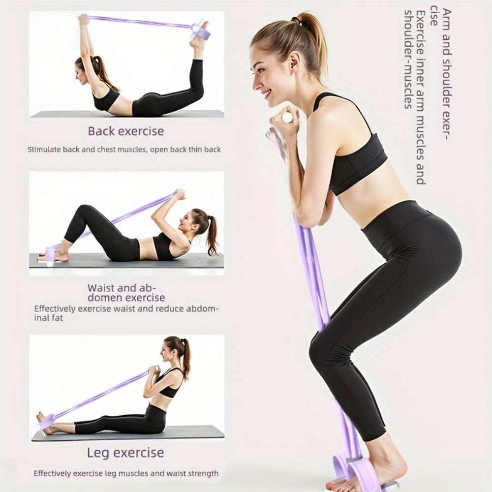 다기능 텐션 로프, 6튜브 탄성 요가 페달 풀러 저항  - Yoga Pedal Puller Fitness Equipment 리뷰 및 가격