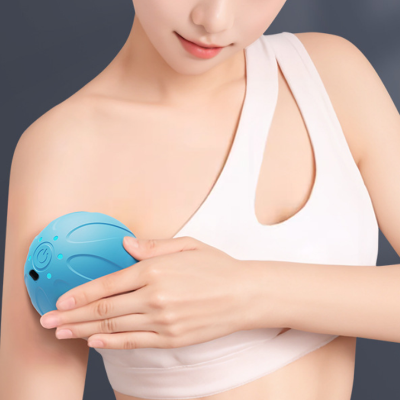 새로운 진동 마사지 볼, 휴대용 딥 티슈 마사저, 5단 - Yoga Fitness Ball 리뷰 및 가격
