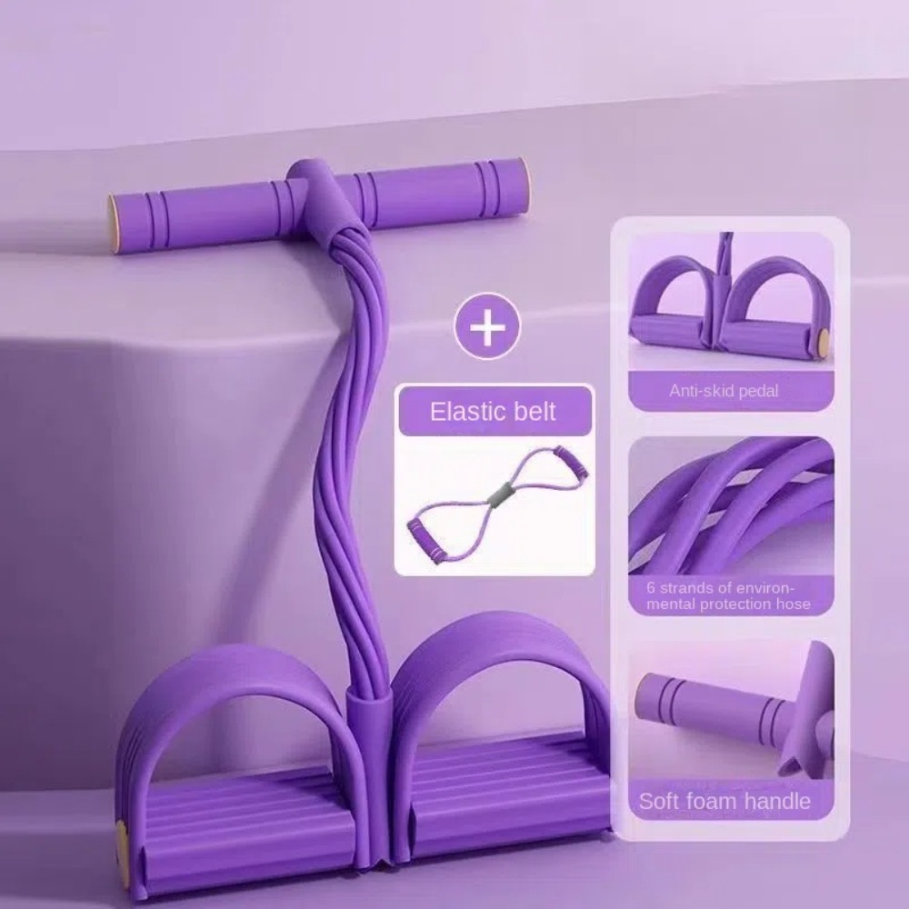6튜브 저항 밴드 세트 TPE 폼 요가 탄성 밴드 어깨 - Yoga Pedal Puller Fitness Equipment 리뷰 및 가격