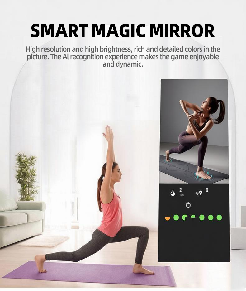 스마트 A형 피트니스 미러 (안드로이드 터치스크린 32 - Yoga Fitness Hotel 리뷰 및 가격