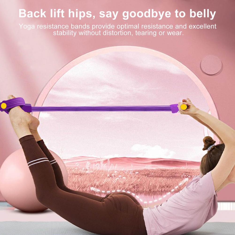 6/8-튜브 42cm 페달 풀러 저항 밴드 핸들 포함  - Yoga Pedal Puller Fitness Equipment 리뷰 및 가격